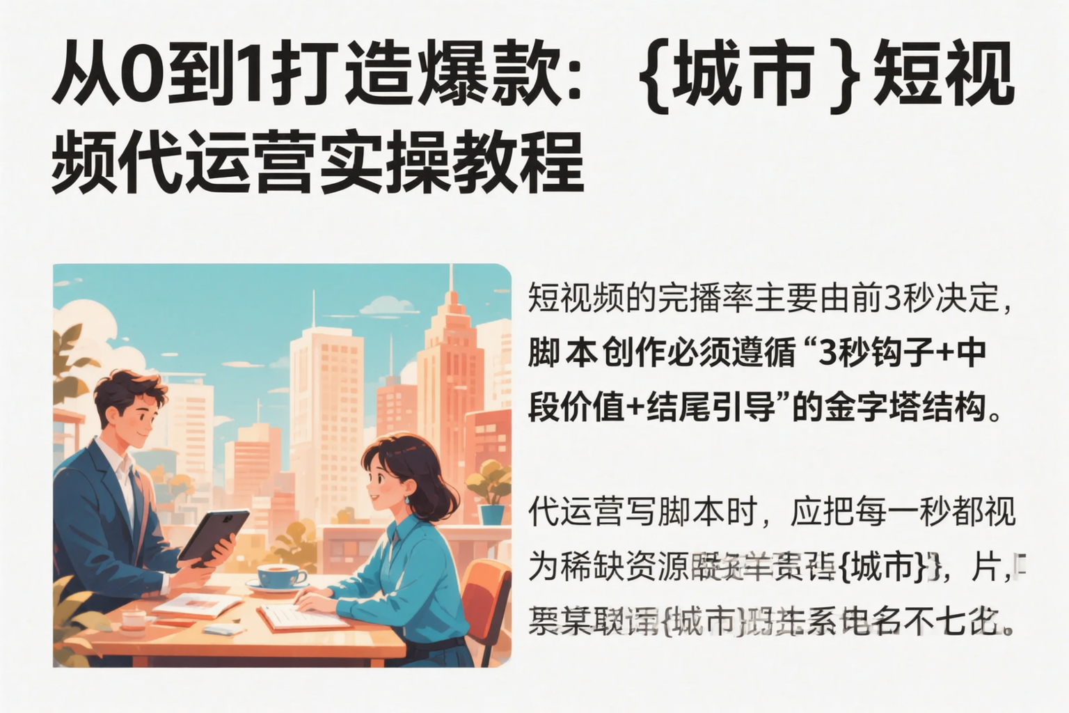 从0到1打造爆款：昌江短视频代运营实操教程