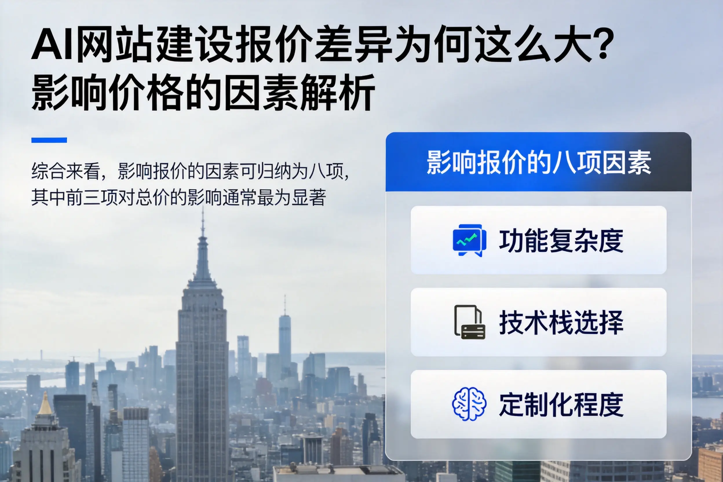 昌江AI网站建设报价差异为何这么大？影响价格的因素解析