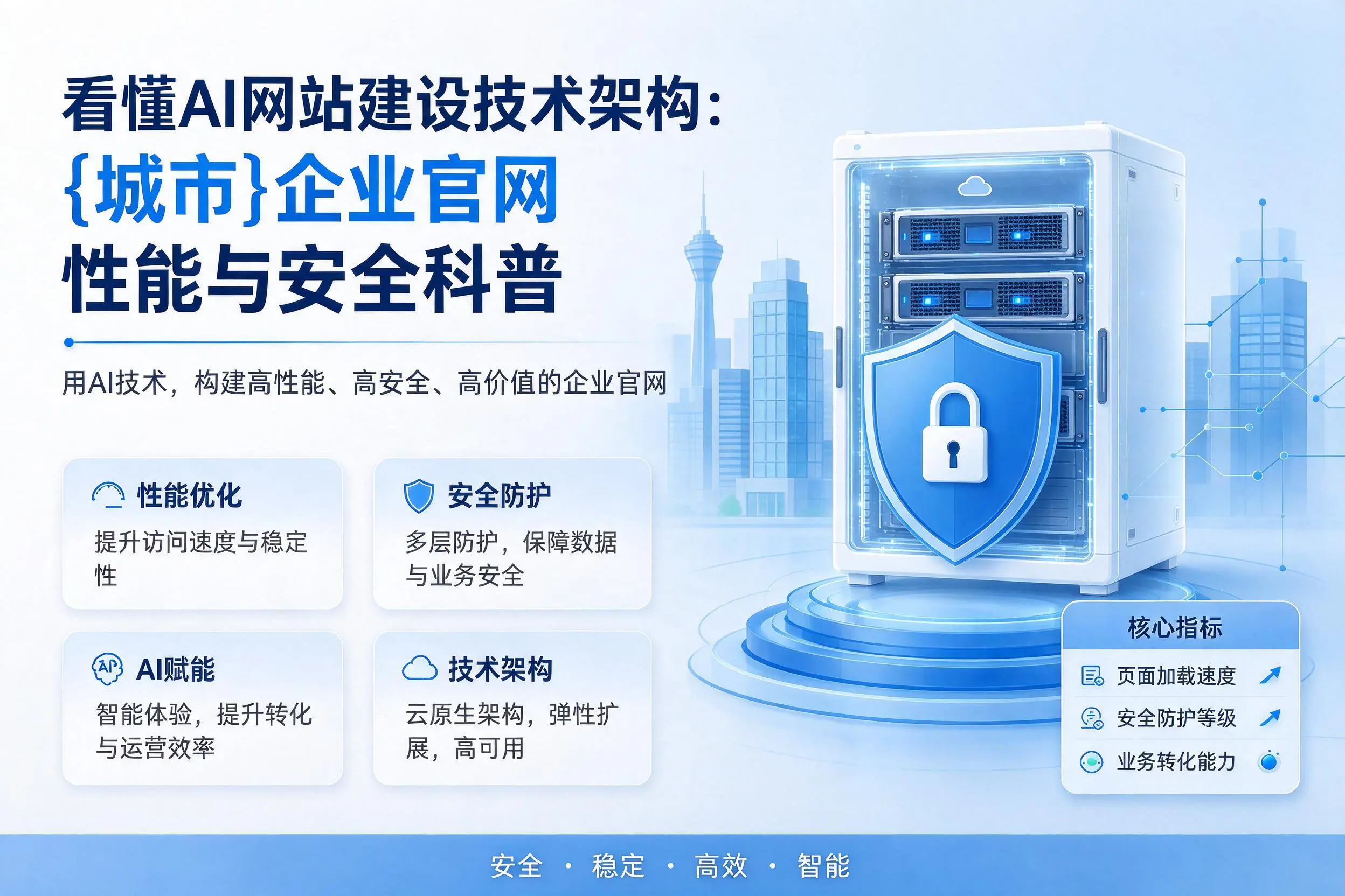 看懂AI网站建设技术架构：昌江企业官网性能与安全科普