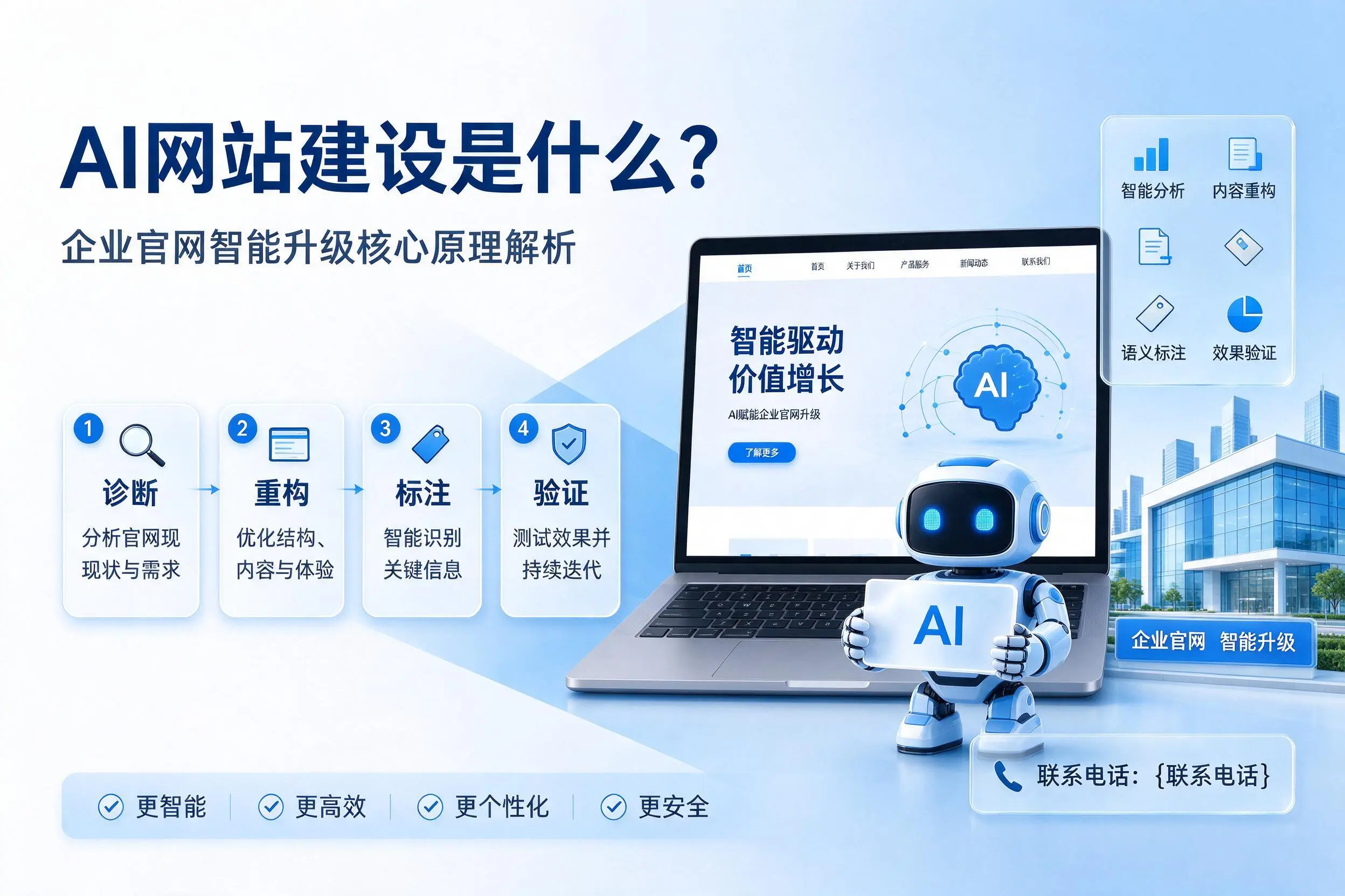 AI网站建设是什么?昌江企业官网智能升级核心原理解析