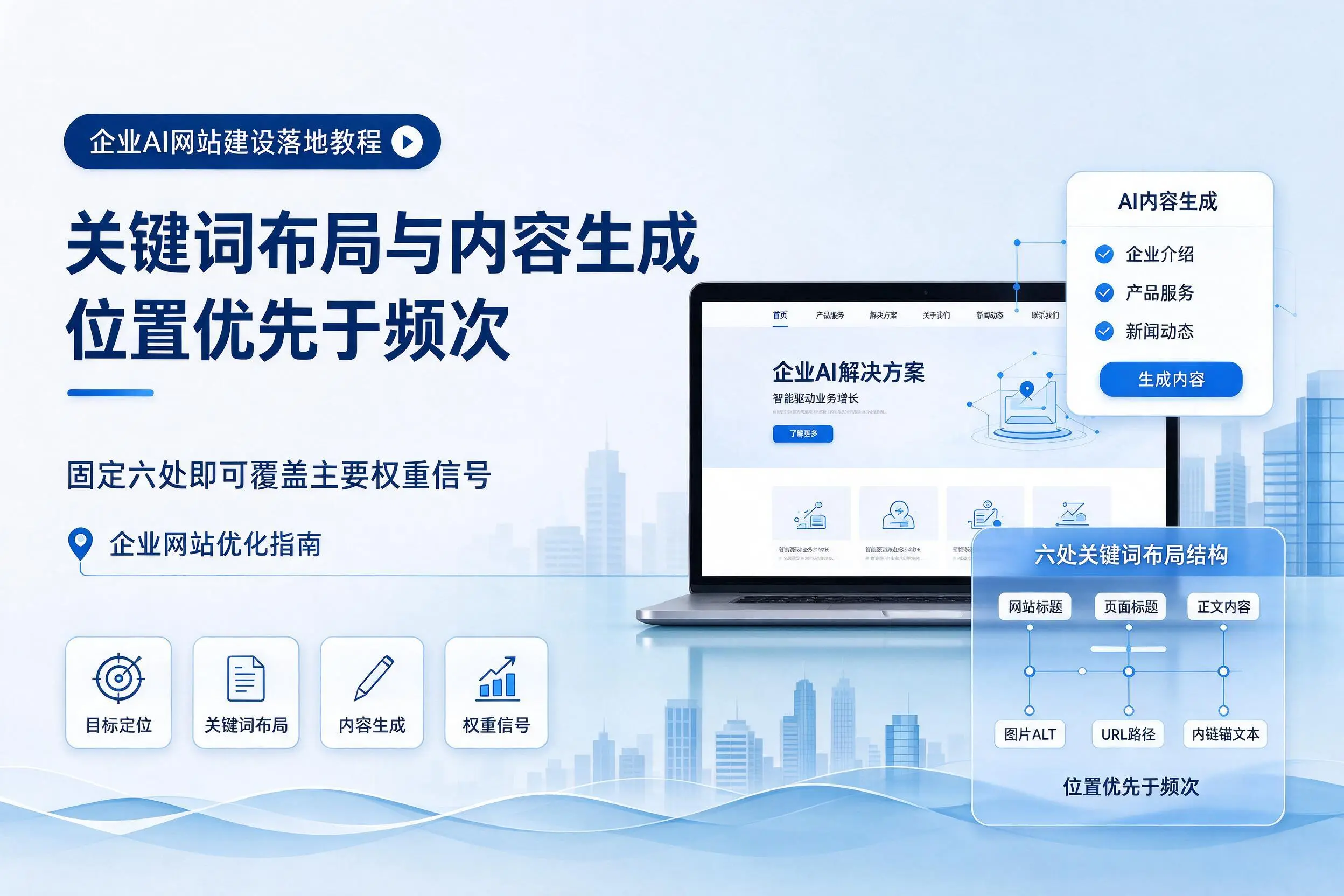 昌江企业AI网站建设落地教程:关键词布局与内容生成